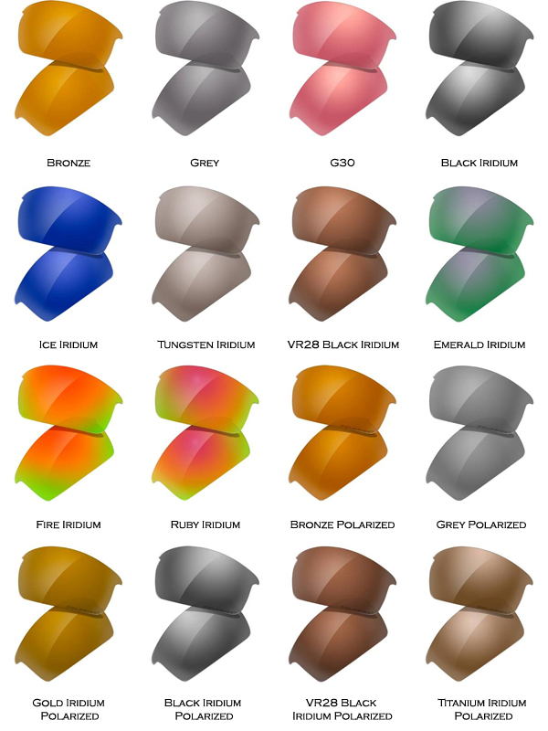 Oakley Iridium Color Chart